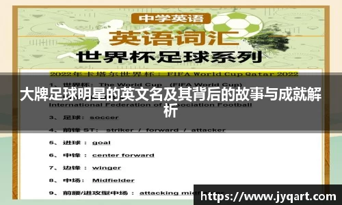 大牌足球明星的英文名及其背后的故事与成就解析
